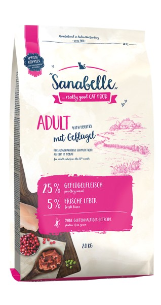 Sanabelle Adult Geflügel 2kg Beutel