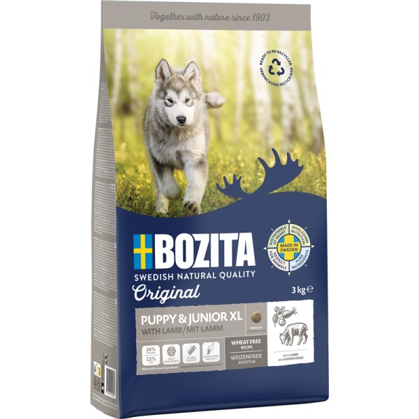 Bozita Original Puppy & Junior Lamb XL 3kg Sack