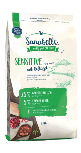 Sanabelle Sensitive Geflügel 2kg Beutel