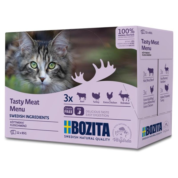 Bozita Multibox Fleisch-Menü 12x85g Pouch-Beutel