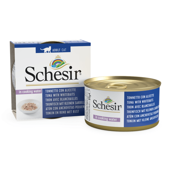 Schesir Cat - NaturalThunfisch & Sardellen Reis85g