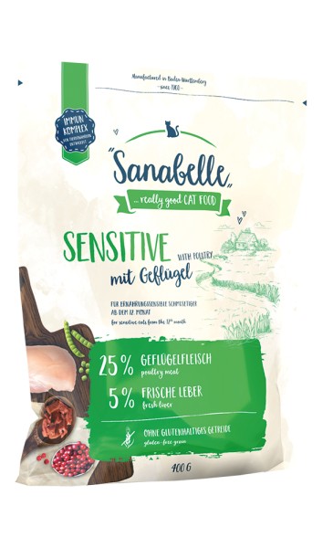 Sanabelle Sensitive Geflügel 400g Beutel