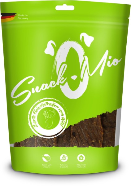 SnackOMio - zarte Fleischstreifen vom Wild 125g Beutel