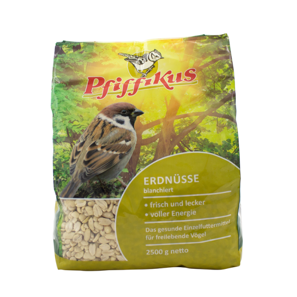 Pfiffikus Erdnüsse blanchiert 2,5kg Beutel