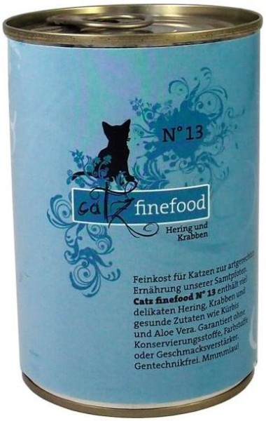 Pets Nature Catz finefood No.13 Hering & Krabben 400g Dose