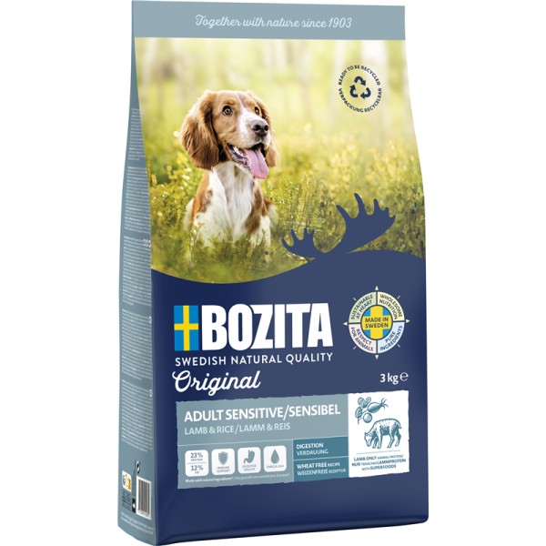 Bozita Original Adult Sensitive Digestion Lamb 3kg Sack