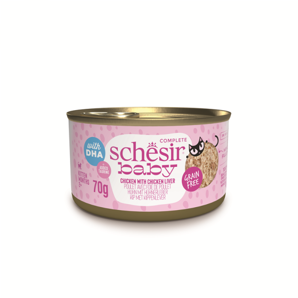 Schesir Cat Baby Chicken & Liver 70g Dose