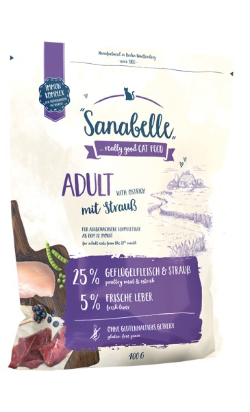 Sanabelle Adult Strauß 400g Beutel