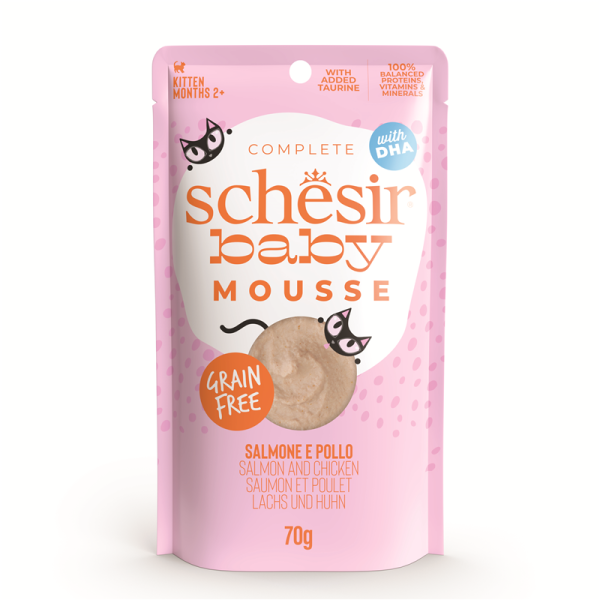 Schesir Cat Baby Mousse Salmon 70g Pouch-Beutel