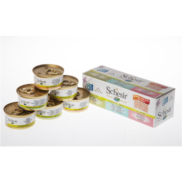 Schesir Cat Brühe 6x70g Multipack