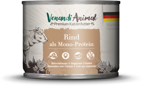 Venandi Animal - Rind als Monoprotein 200g Dose