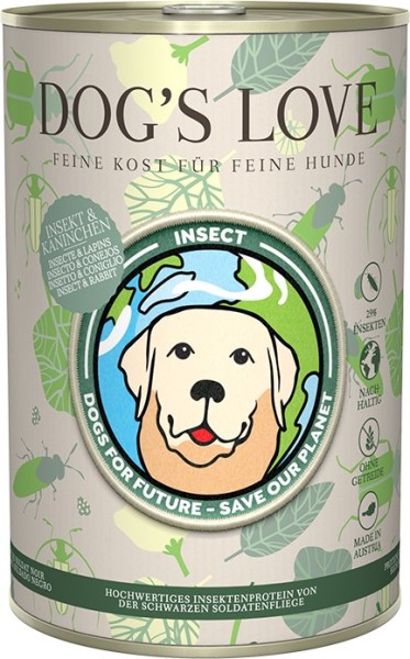 DOG´S LOVE INSEKT & Kaninchen 400g Dose