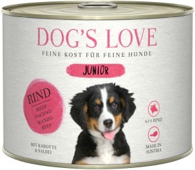 DOG´S LOVE JUNIOR Rind 200g Dose