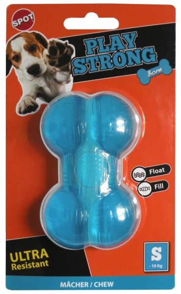 Hundespielzeug PlayStrong Knochen 9cm