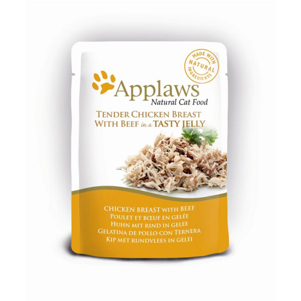 Applaws Cat Huhn & Rind in Gelee 70g