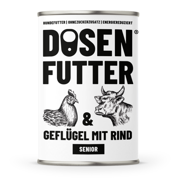 Schnauze & Co. Senior Geflügel & Rind 400g Dose