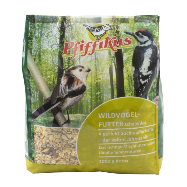 Pfiffikus Wildvogelfutter schalenlos 1kg Beutel