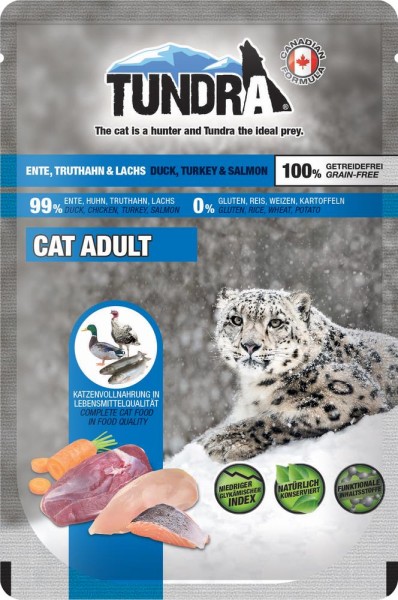 Tundra Cat Ente, Truthahn & Lachs 85g Pouch-Beutel