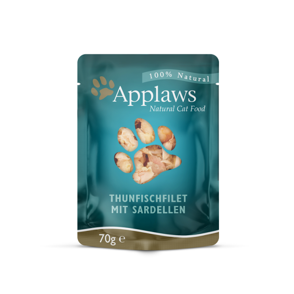 Applaws Cat Thunfischfilet & ganze Sardelle 70g