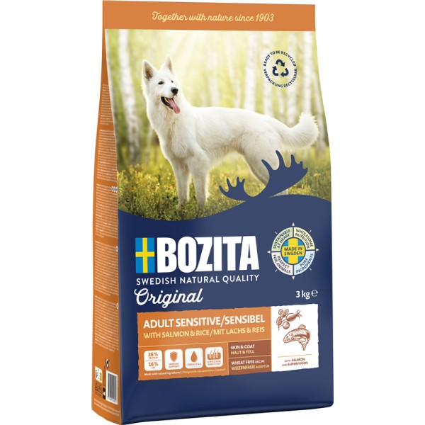 Bozita Original Adult Sensitive Skin & Coat 3kg Sack