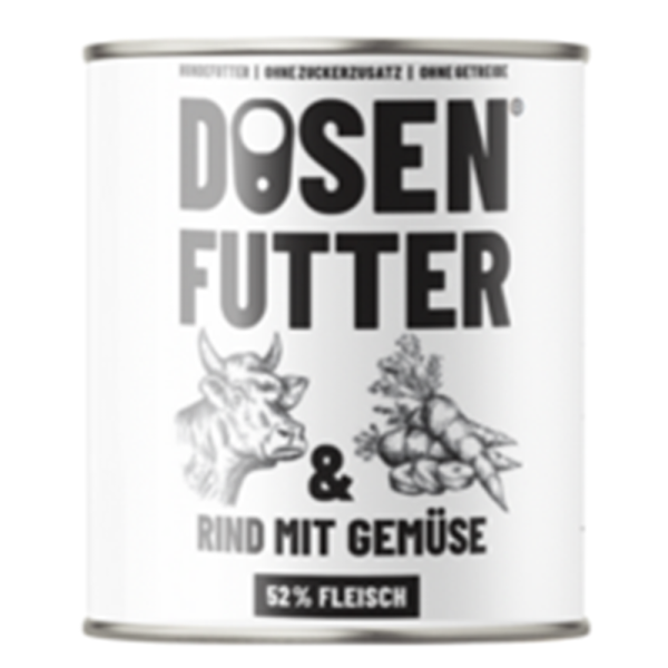 Schnauze & Co. Dog Rind mit Gemüse 800g Dose