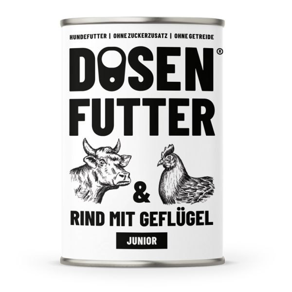 Schnauze & Co. Junior Rind & Huhn 400g Dose