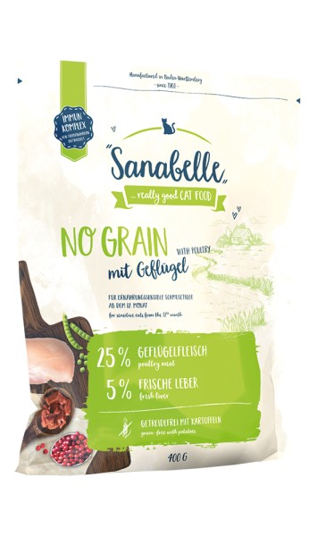 Sanabelle No Grain Geflügel 400g Beutel